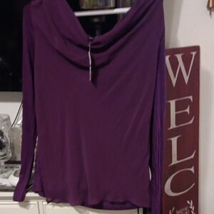 Varsity Deep Purple Long Sleeve Top